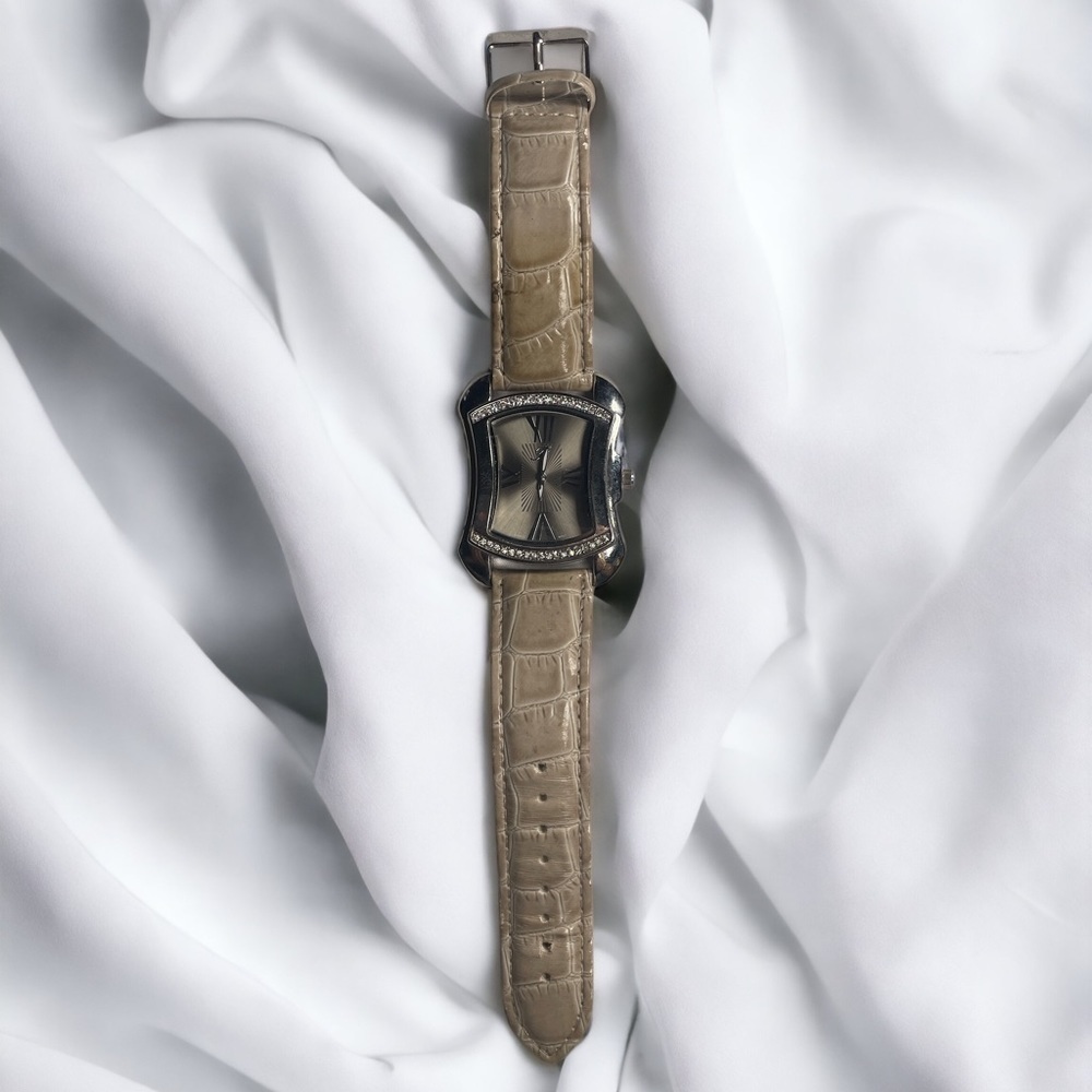 Brighton Ladies Watch, Croc Embossed Leather Band